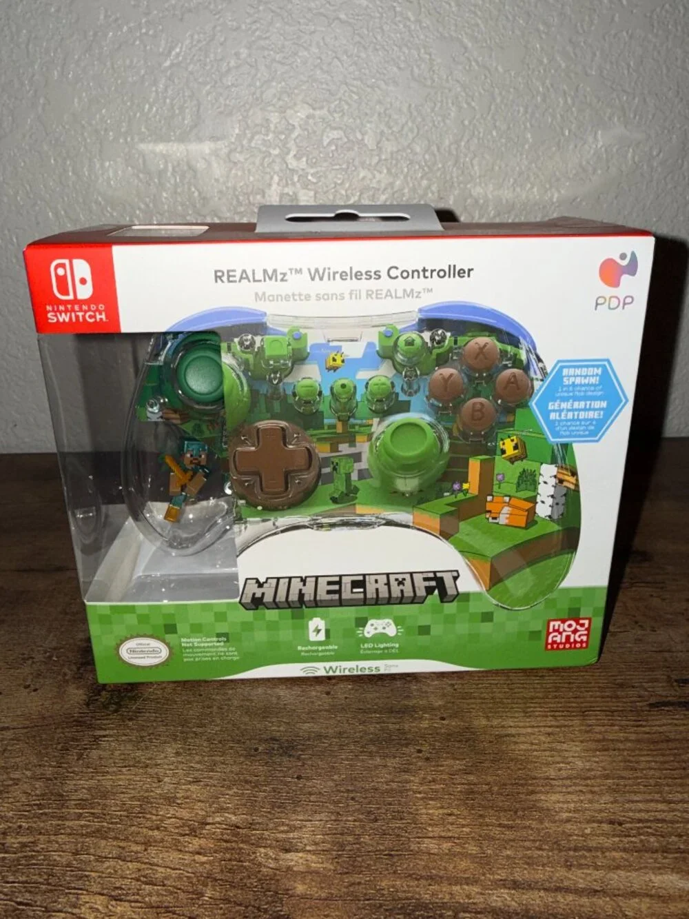 PDP REALMz™ Wireless Controller: Minecraft Forest Biome - Nintendo Switch™ NIB
